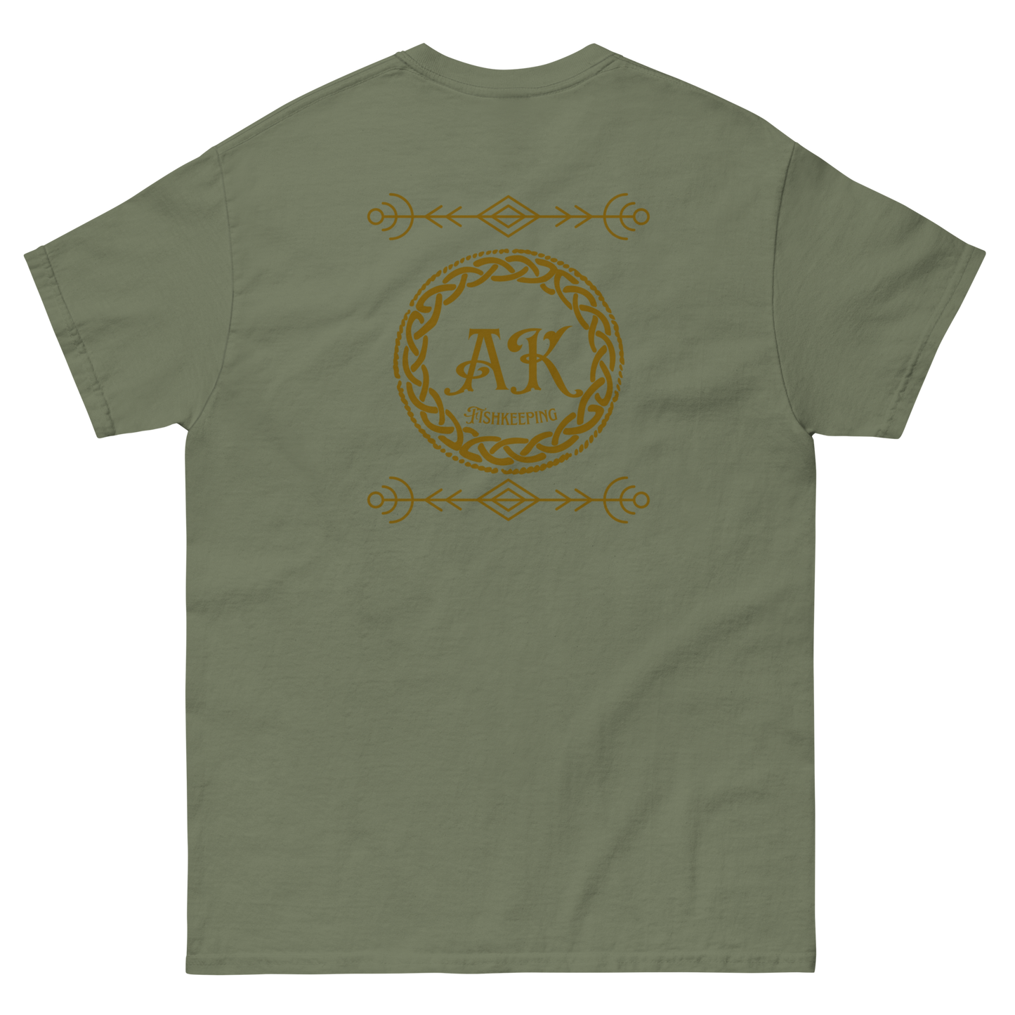 Men's gold logo tee