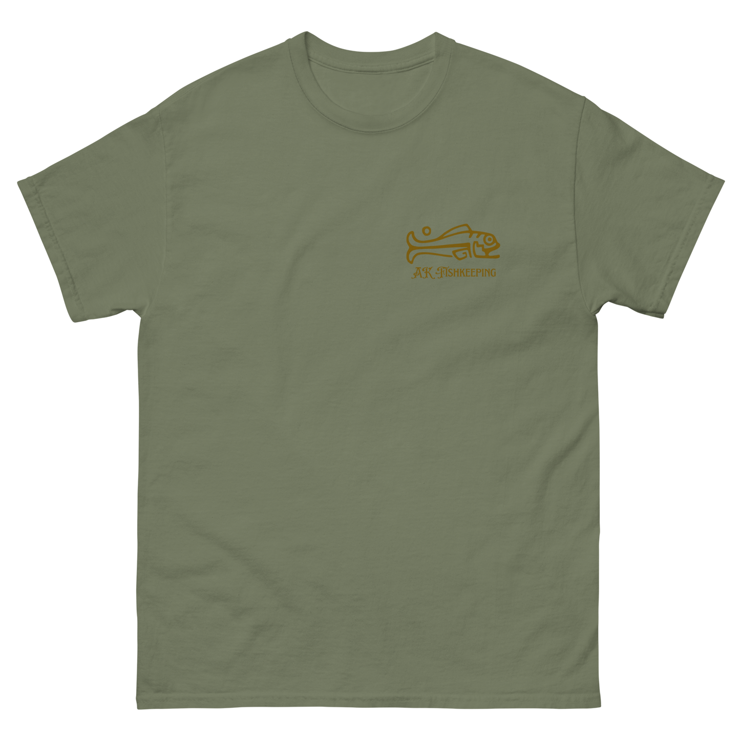 Men's gold logo tee