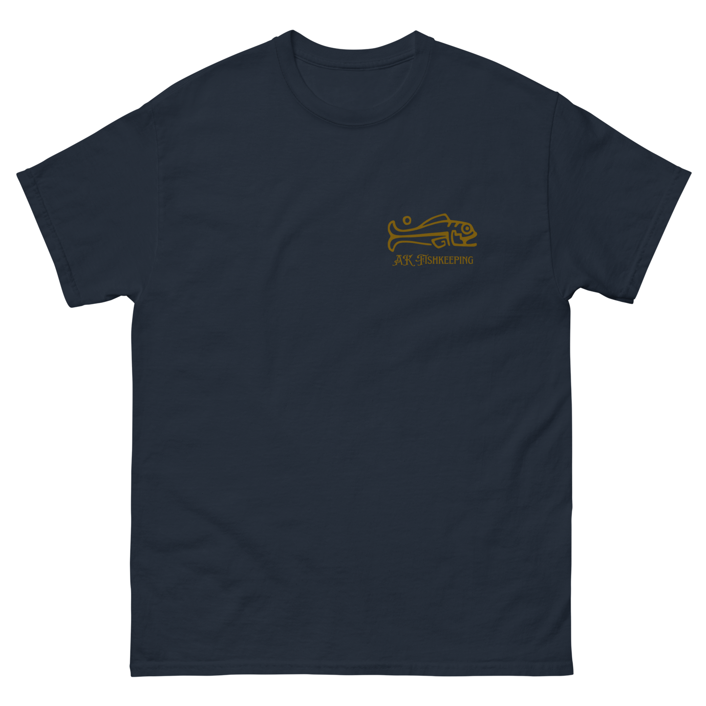 Men's gold logo tee