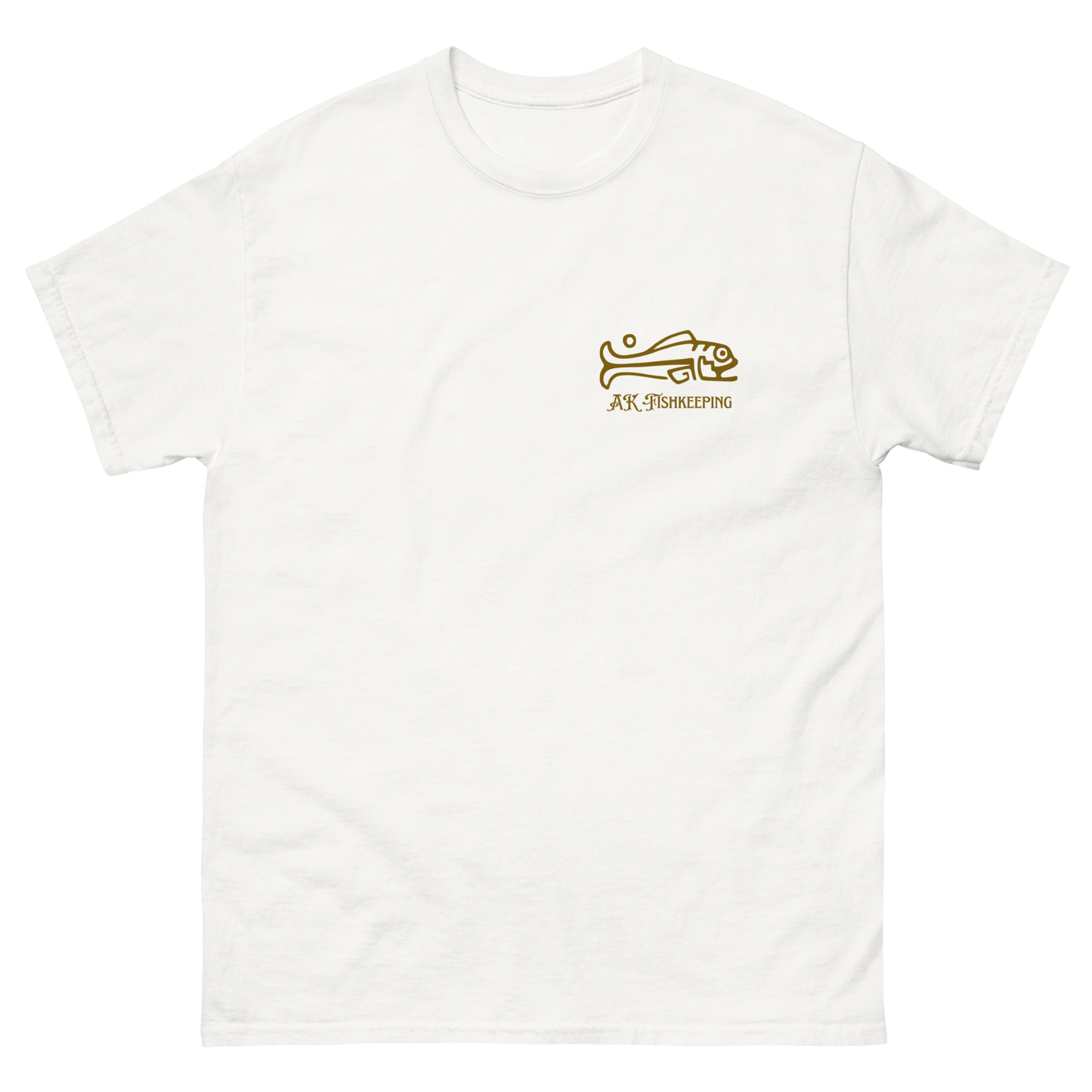 Men's gold logo tee