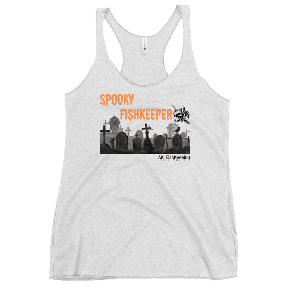 Women's SPOOKY FISHKEEPER Racerback Tank