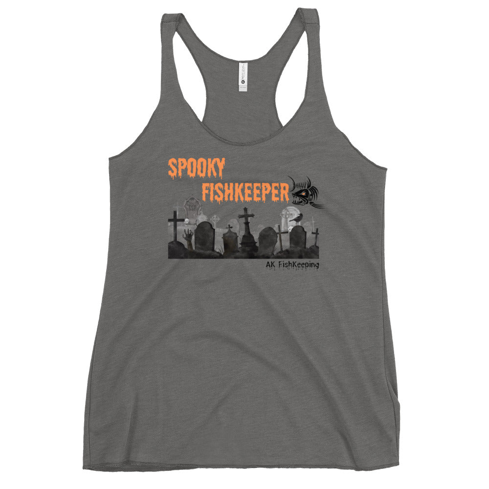 Women's SPOOKY FISHKEEPER Racerback Tank