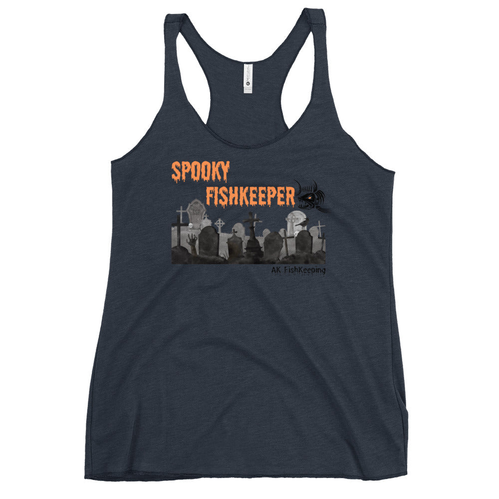 Women's SPOOKY FISHKEEPER Racerback Tank