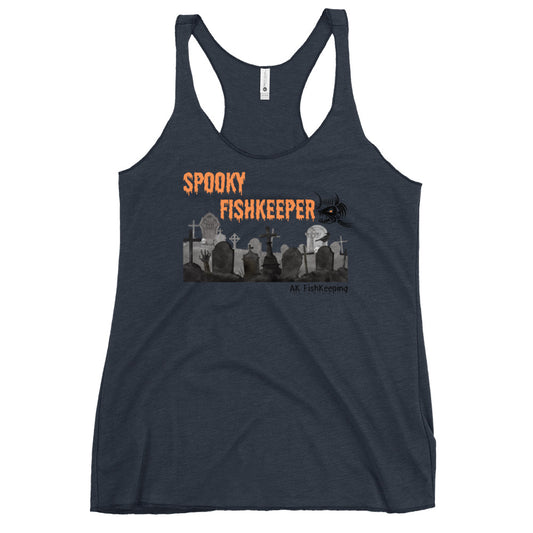 Women's SPOOKY FISHKEEPER Racerback Tank